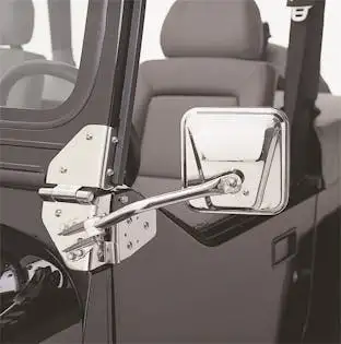 Rampage Side Mirrors 5986 Jeep Cj5/Cj7 Stainless