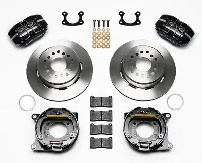 Wilwood Brakes Wilwood DP-DB PS Park Brake Kit Drilled Red Small Ford 2.50in Offset