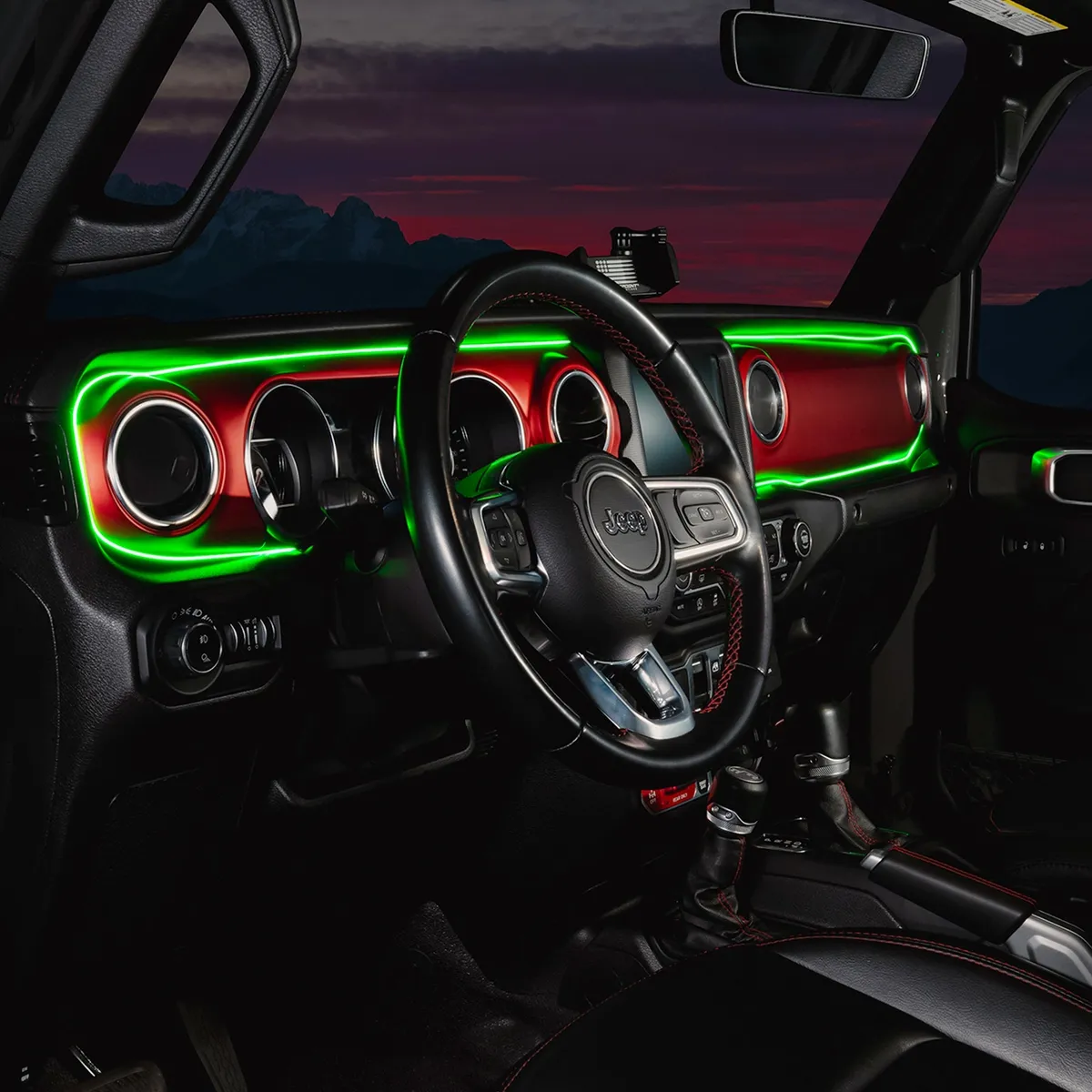 ORACLE Lighting 2018-2023 Jeep Wrangler JL/Gladiator JT Dynamic ColorSHIFT LED Interior Dash Board Kit product image