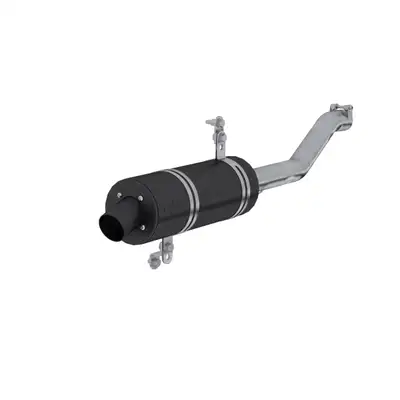 MBRP Exhaust ATV Exhaust System With Performance Muffler; Slip On; 1.75 in. Inlet; 4.25 in. Diameter Body; Packed Muffler;