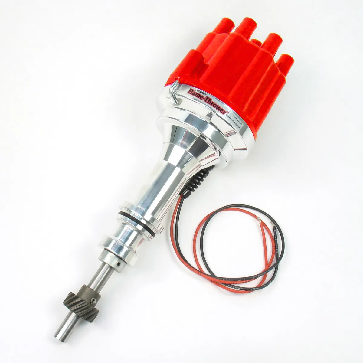 PerTronix Billet Distributor for Ford 351W Engines (Ignitor II) with Vacuum / Mechanical Advance - Black / Female - D131700 product image