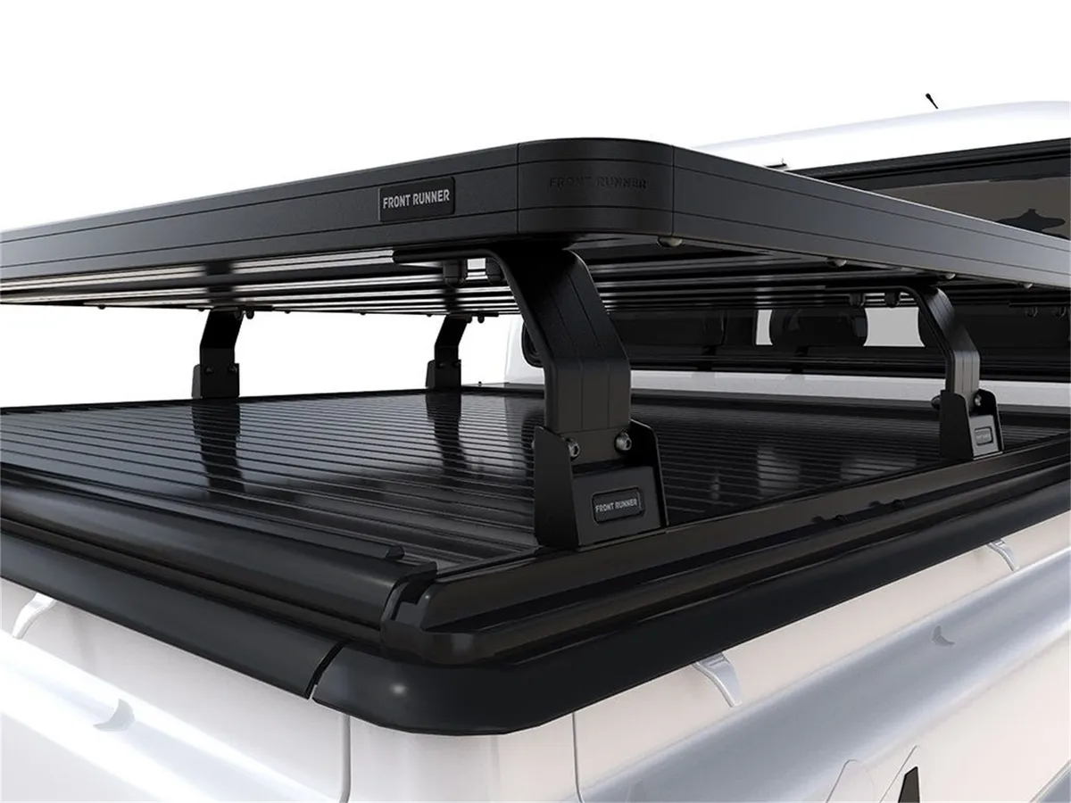 Slimline II Bed Rack Kit; Incl. 3 Pick-Up Roll Top Leg Mount; 1575mm x 1358mm SLII Tray; For 2022-Current Mahindra Pik Up Double Cab; product image