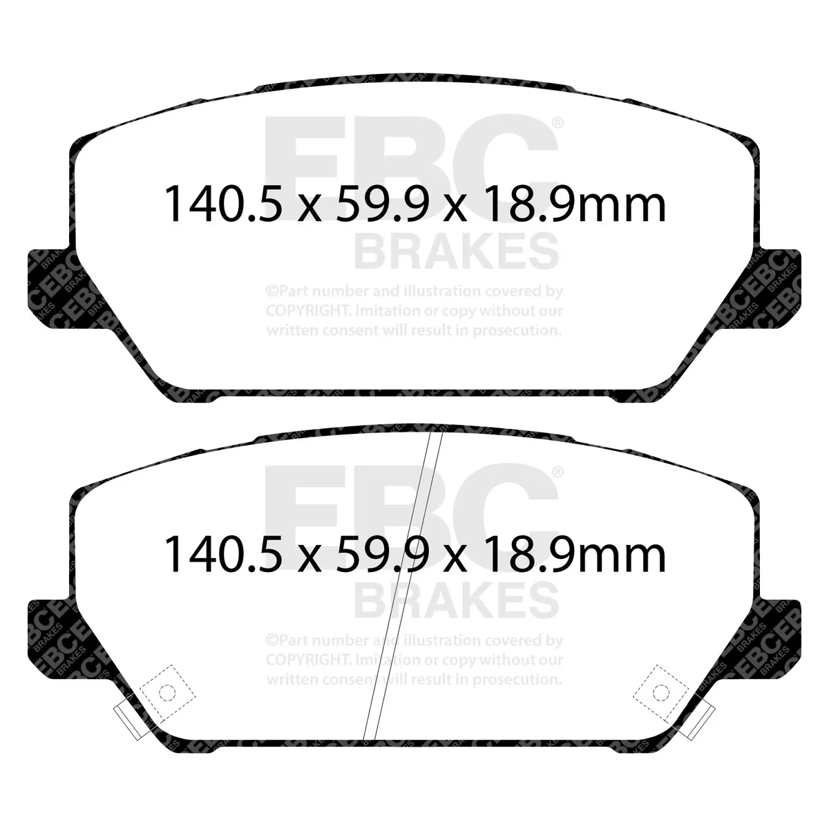 EBC Brakes S2 Kits Greenstuff 2000 and USR Rotors; Front; FMSI Pad No. D2211; Vented; 5 Bolt Holes; 360mm Dia.; 30mm Thick;