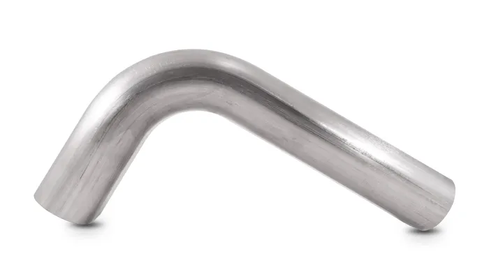 90 Degree Stainless Steel Bend; 3 in. Nominal Tube Size; 3.5 in. Centerline Radius; 6 in. Leg Length 1; 6 in. Leg Length 2; Vertical; Oval; product image