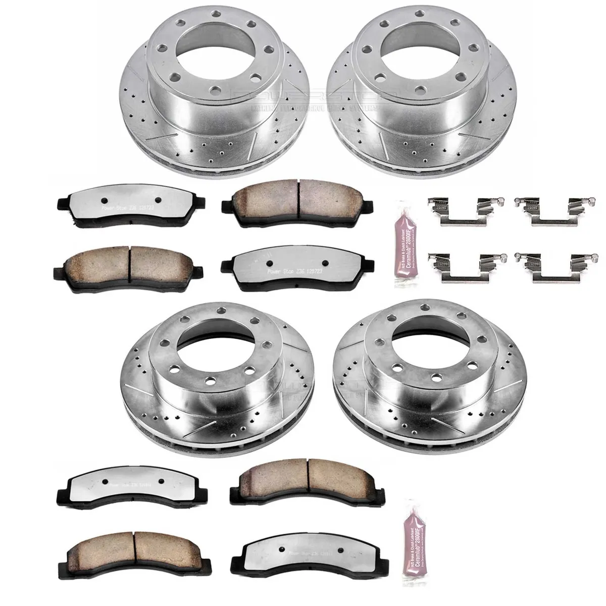 Z36 Truck/Tow Upgrade Kit: Drilled/Slotted Rotors; Carbon-Fiber Ceramic Pads W/Hardware product image
