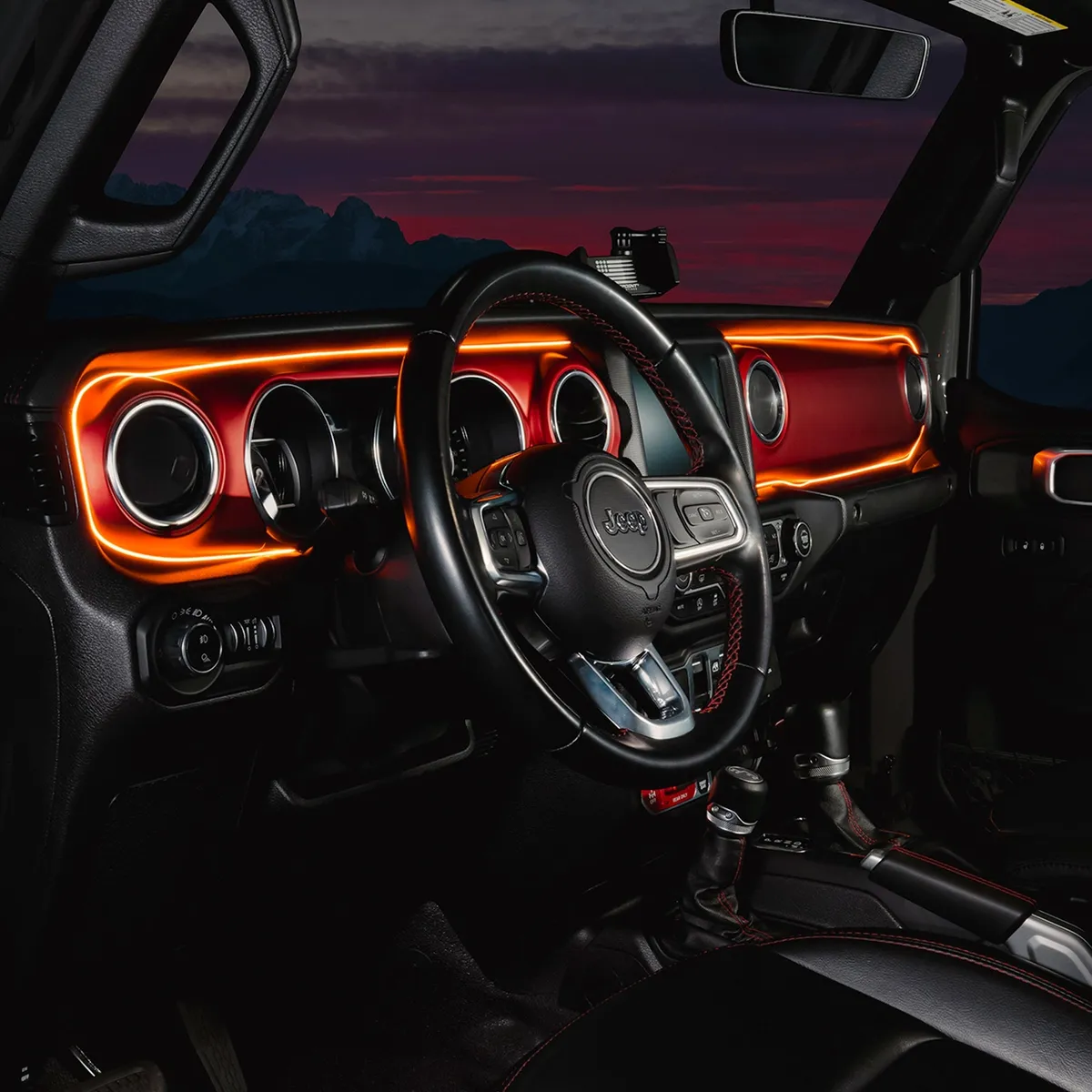 ORACLE Lighting 2018-2023 Jeep Wrangler JL/Gladiator JT Dynamic ColorSHIFT LED Interior Dash Board Kit product image