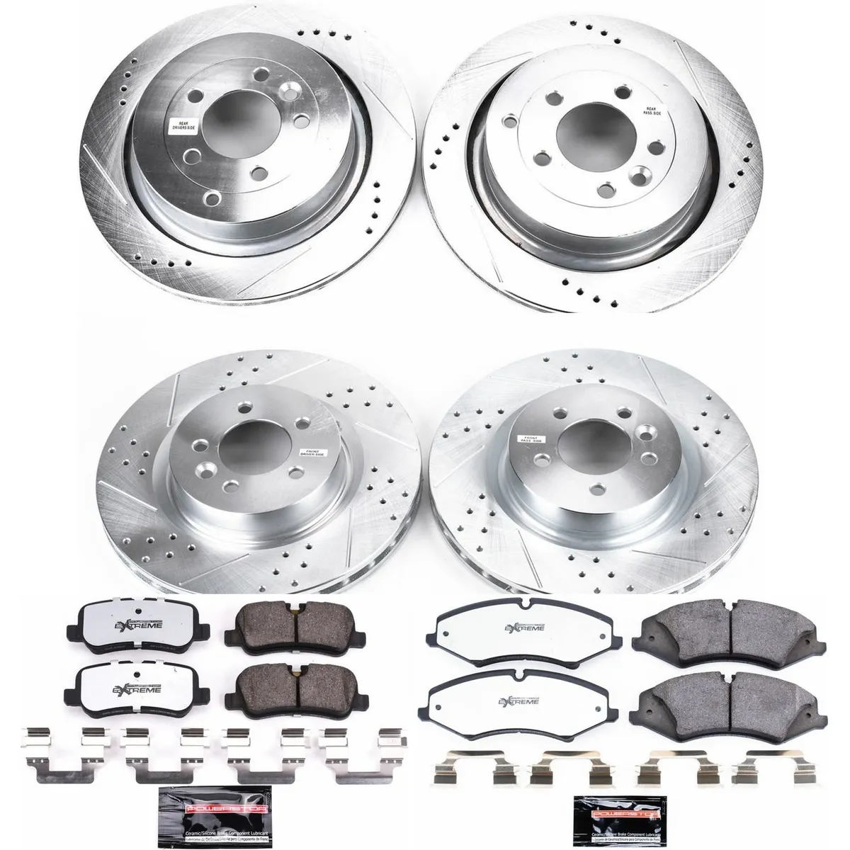 Z36 Truck/Tow Upgrade Kit: Drilled/Slotted Rotors; Carbon-Fiber Ceramic Pads W/Hardware; Pad Sensors product image