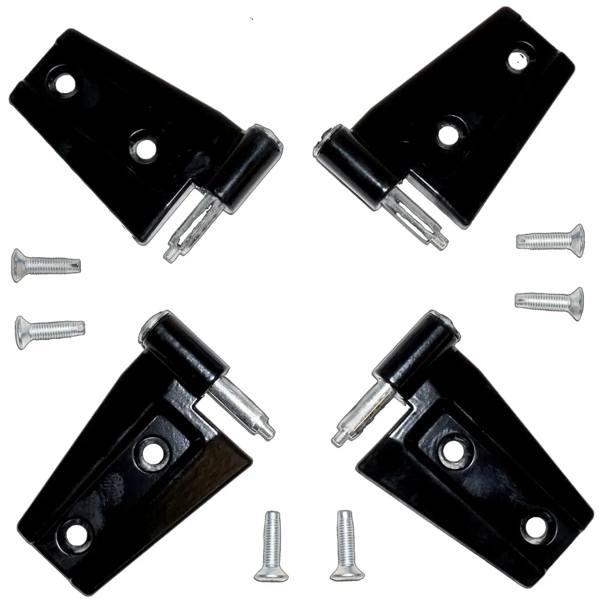 Black Door Hinge Kit Black Primer Door Hinge Set (Door Side);includes 2 Left And 2 Right Hinges And Hardware;hinges Work For Upper or Lower Position of Front or Rear Doors; product image
