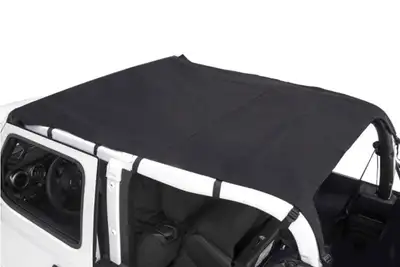 Rugged Ridge Savannah Brief Top Black Diamond S.cloth; 18current Jeep Wrangler Jl