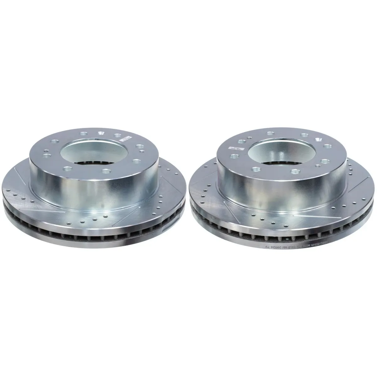 Drilledslotted Rotor Pair Front 2015-11 Chevrolet Silverado 2500 HD 2015-11 Chevrolet Silverado 3500 HD product image