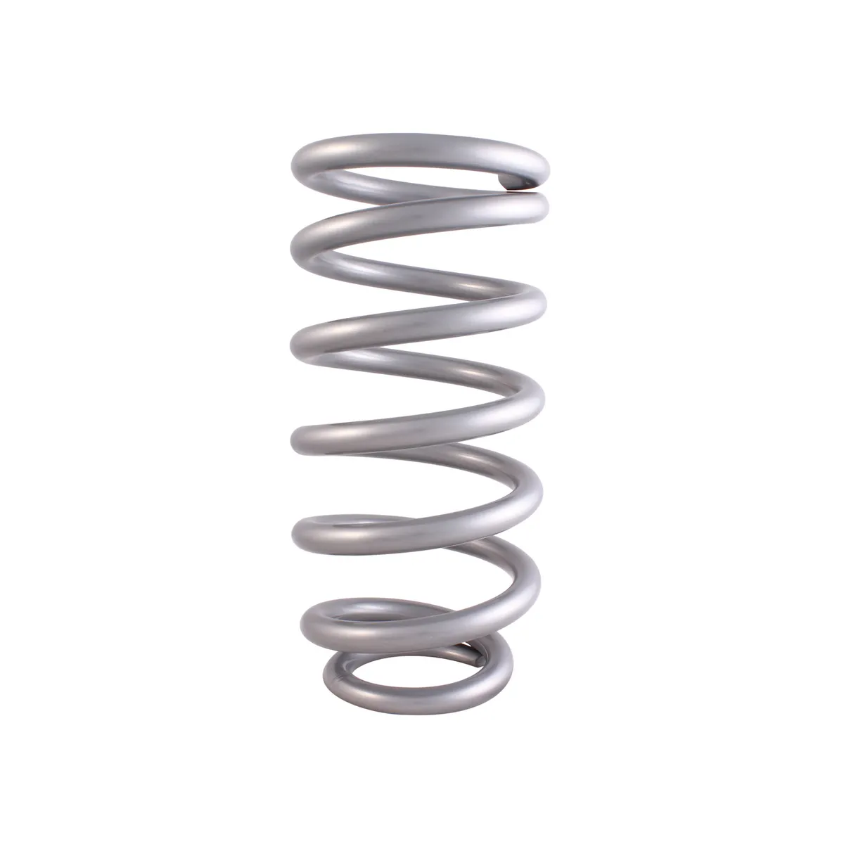 QA1 10HTBF350 Spring, Cr-Si Ht High Travel 4.125 10 X 350 Lbs/In. Tapered Silver Pc product image