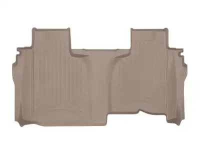 Weathertech Rear FloorLiner HP Chevrolet Silverado 1500 2019 + Tan Double Cab No carpeted rear underseat storage