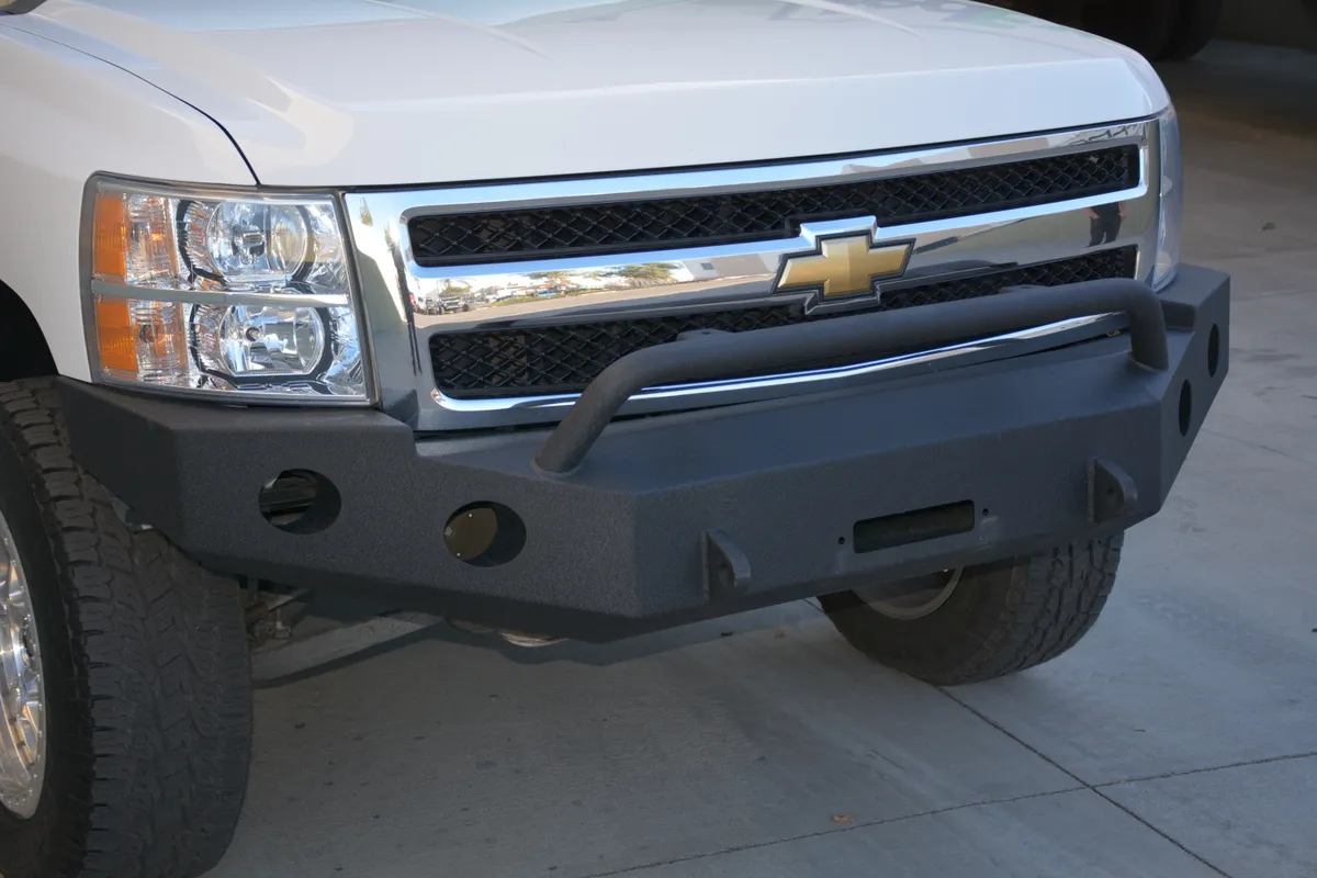 Silverado 1500 Front Bumper 0713 Chevy Silverado Black Powdercoat product image