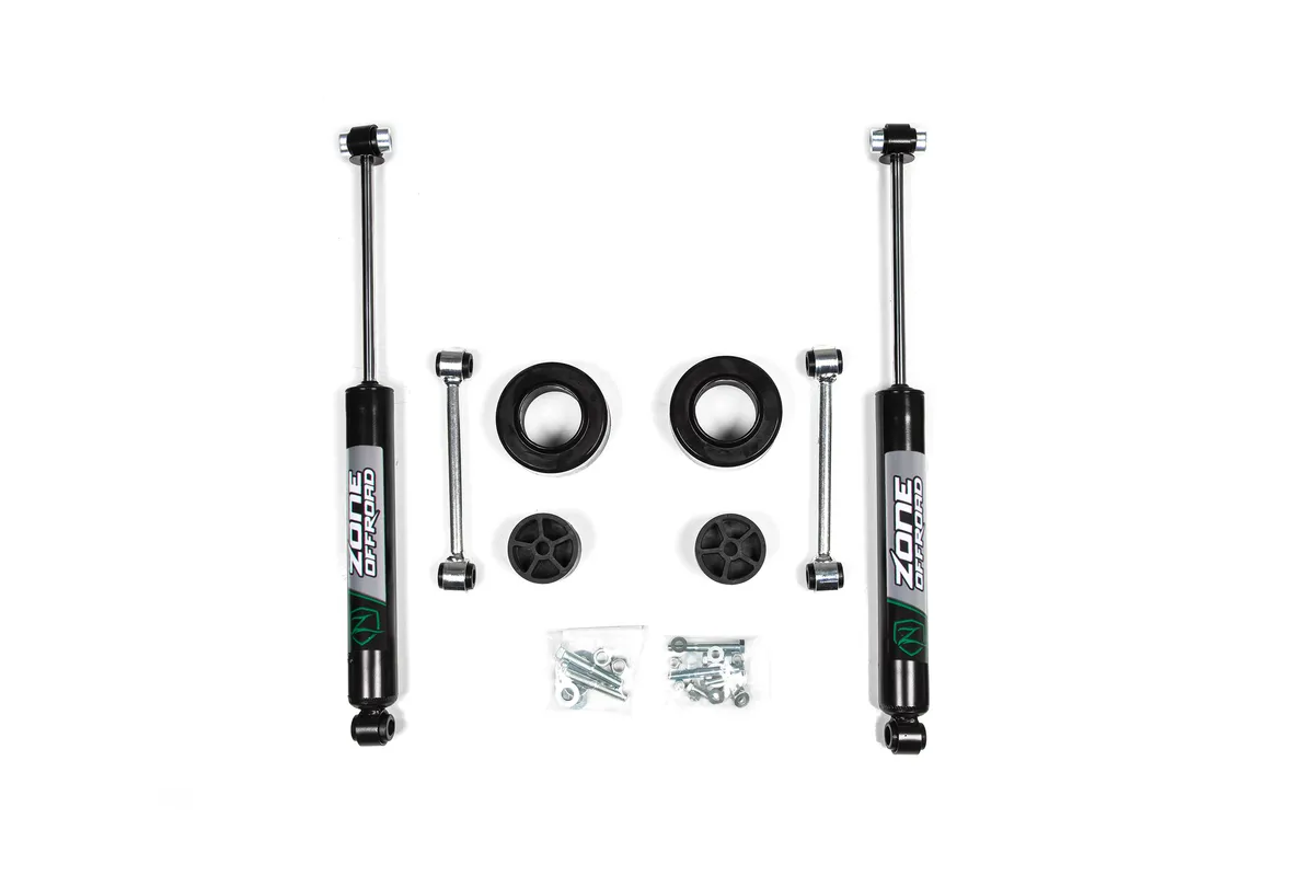 20-22 Jeep Gladiator JT 2 Inch Coil Spring Spacer Leveling Kit With Nitro Shocks Zone Offroad product image