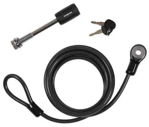 Swagman Bike Rack Accessory 1/2in Cable & Hitch Lock Kit For 2in Receivers
