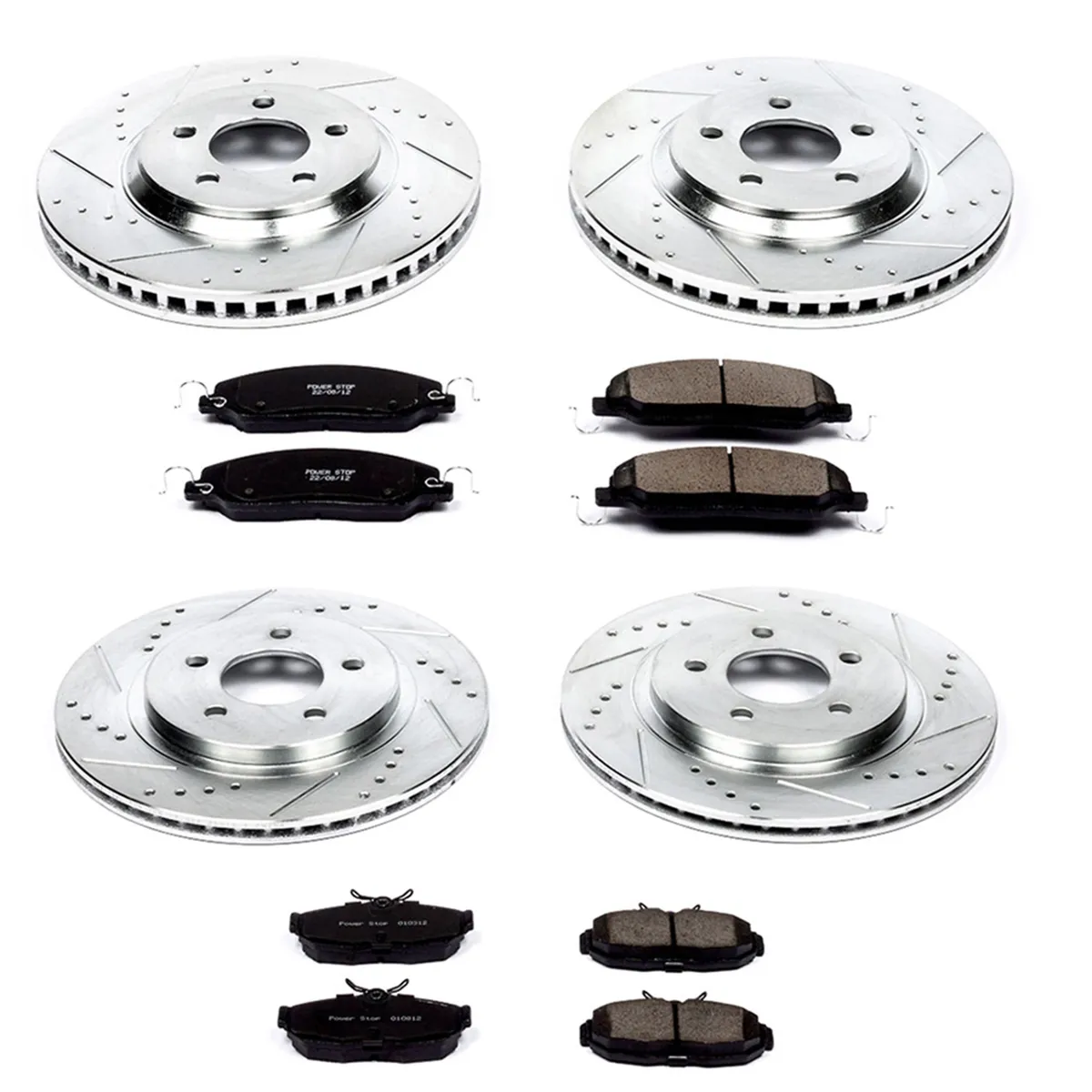 Z23 Evolution Sport Upgrade Kit: Drilled/Slotted Rotors; Carbon-Fiber Ceramic Pads W/Hardware product image
