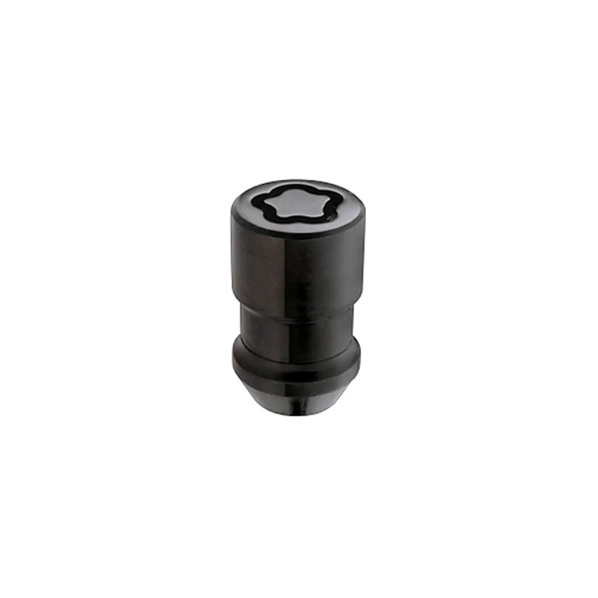 Wheel Lock Set M12x1.5 Nut Cone Seat Dual 19mm & 21mm Hex 1.46 in Oal Black product image