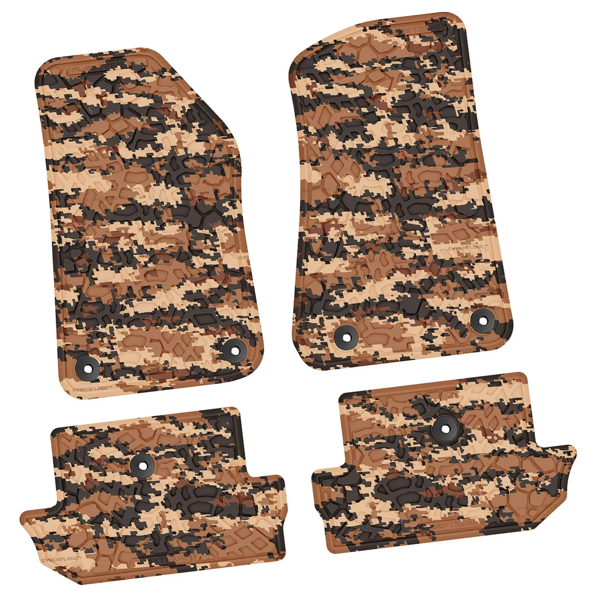 18-24 Jeep JL 2 Dr Front and RearTire Tread/Scorched Earth Scene - Black product image