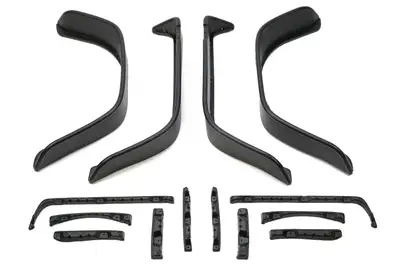 Bushwacker Bushwacker Flat Style Fender Flare Set Matte Black - LJ/TJ
