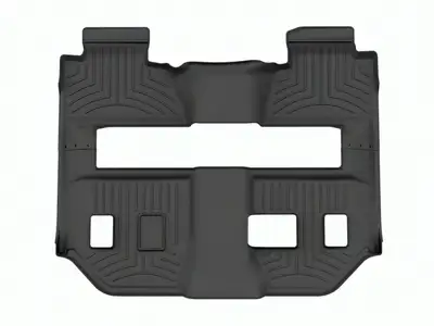 Weathertech FloorLiner™ HP; Black; Rear and Third Row;