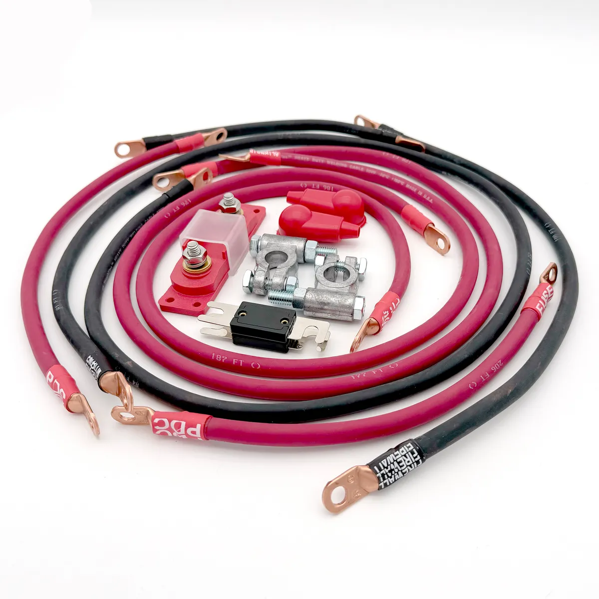 1993-1998 Jeep Grand Cherokee Battery Cable Kit ZJ 4.0 Liter 4 Gauge Battery Cable Big7Kits product image