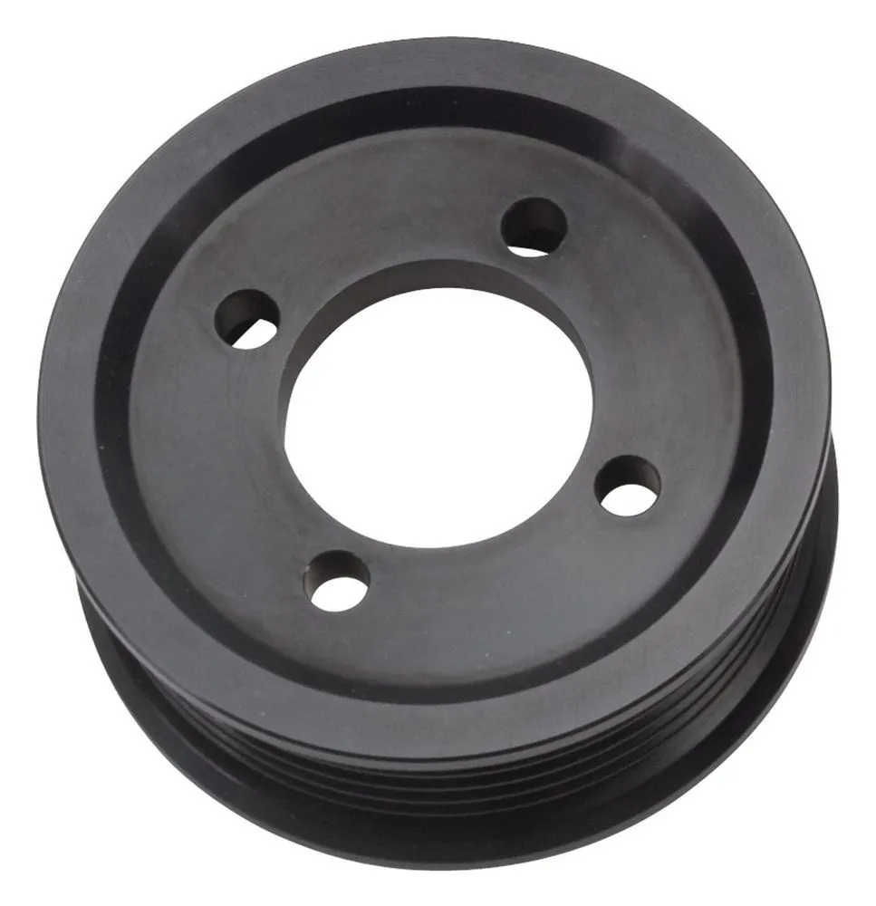 Edelbrock Edelbrock 15822 3.00 6-Rib E-Force S/C Pulley in Black Finish for Stage 3 - Pro Tuner System