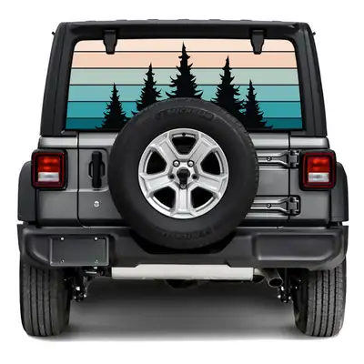 Under The Sun Inserts Evening Trees Rear Window Decal