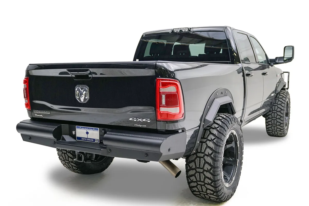 19c RAM 2500/3500 New Body Style Black Steel Elitte Rear Bumper product image