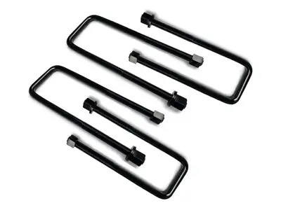 Fabtech U-Bolt Kit; Square; Rear; 3.10 in. x 17.38 in. x 3/4 in. -16;
