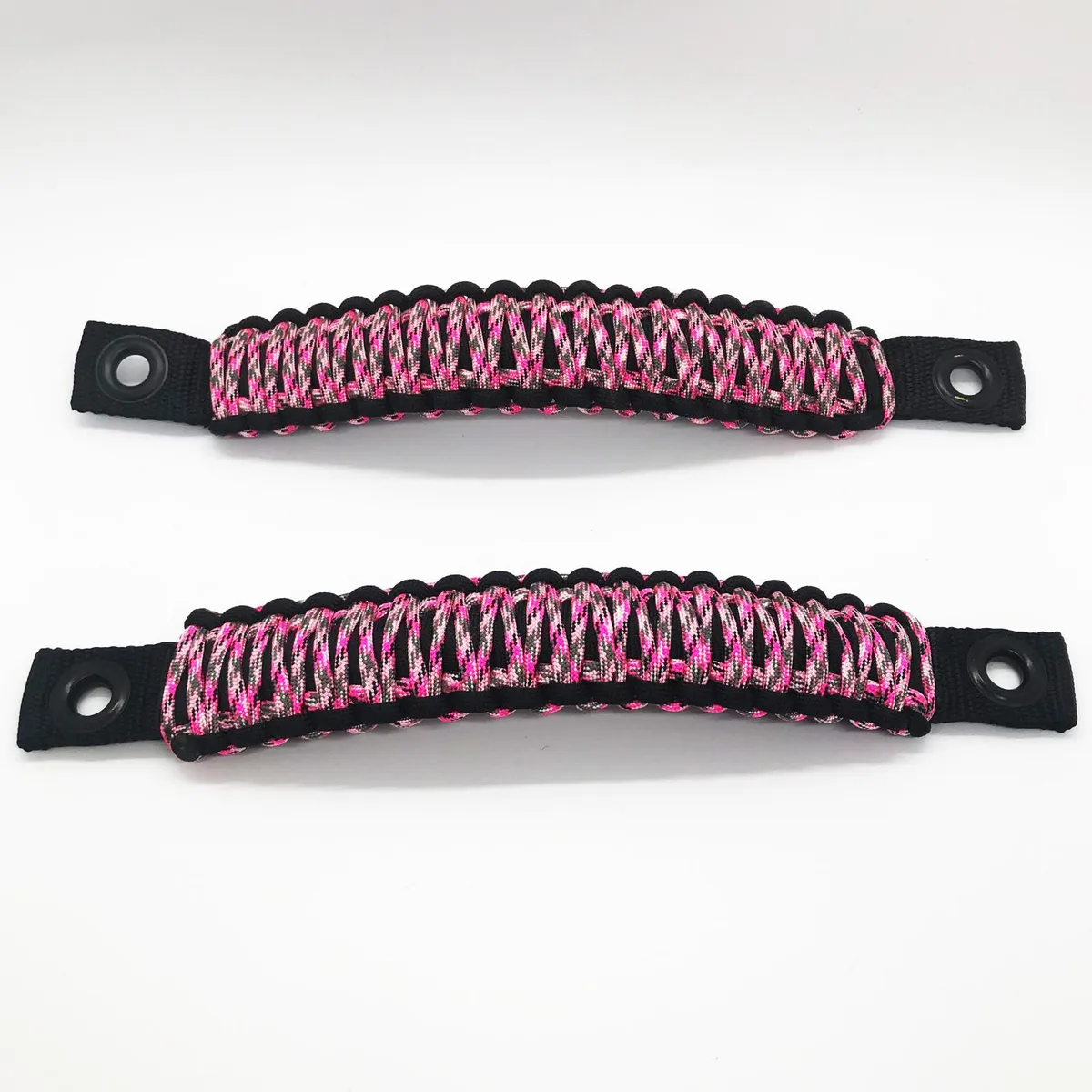 TJ Door Handles, Paracord Jeep® Grab Handles for Jeep Wrangler TJ & LJ 97-06 - Interior Door Pull Handles 550 Paracord Grab Handles w/ Grommets (PAIR) | Bartact® product image