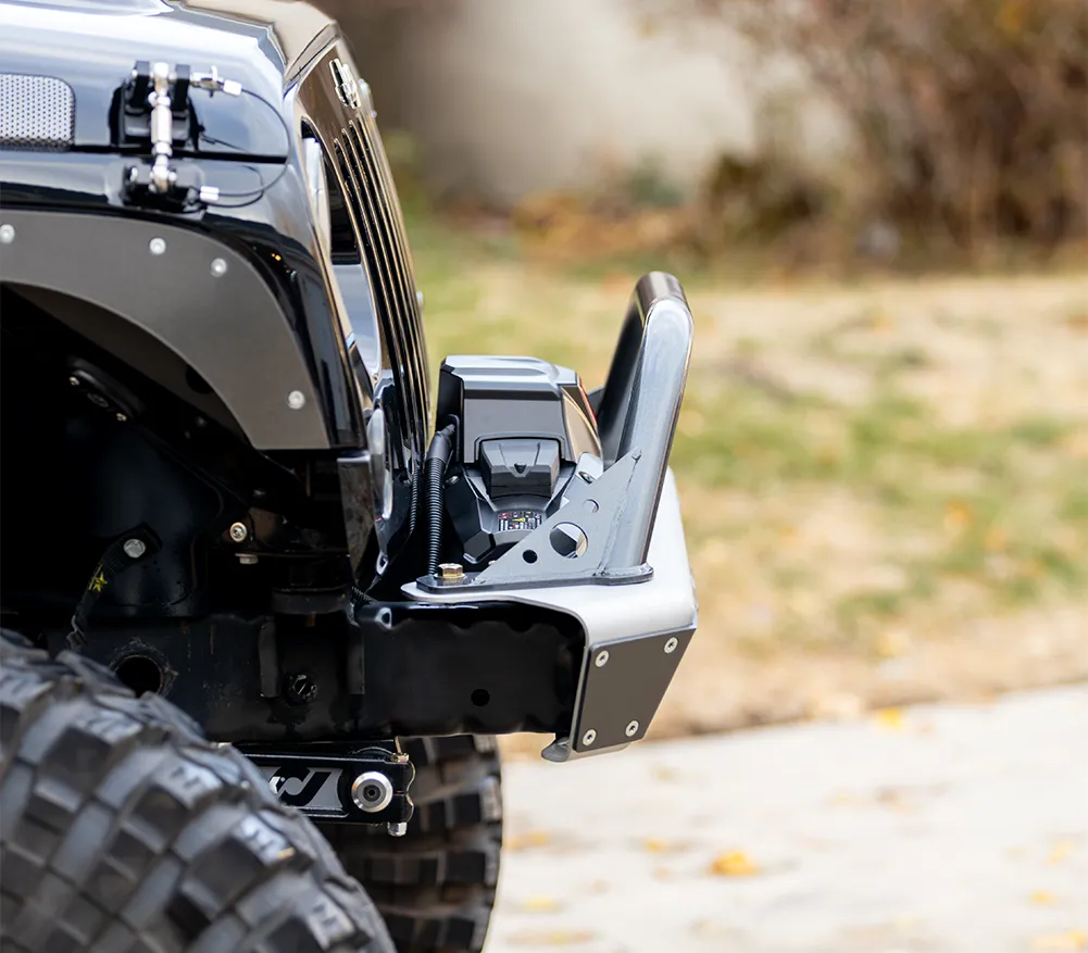 0718 Wrangler Legacy Front Bumper With Hoop Raw product image