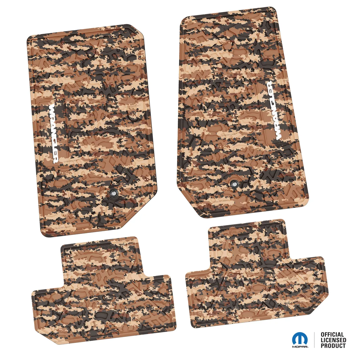 07-13 Jeep JK 2 Dr Front -Tire Tread/Scorched Earth Scene w/ Wrangler Insert - Black w/ White Insert product image