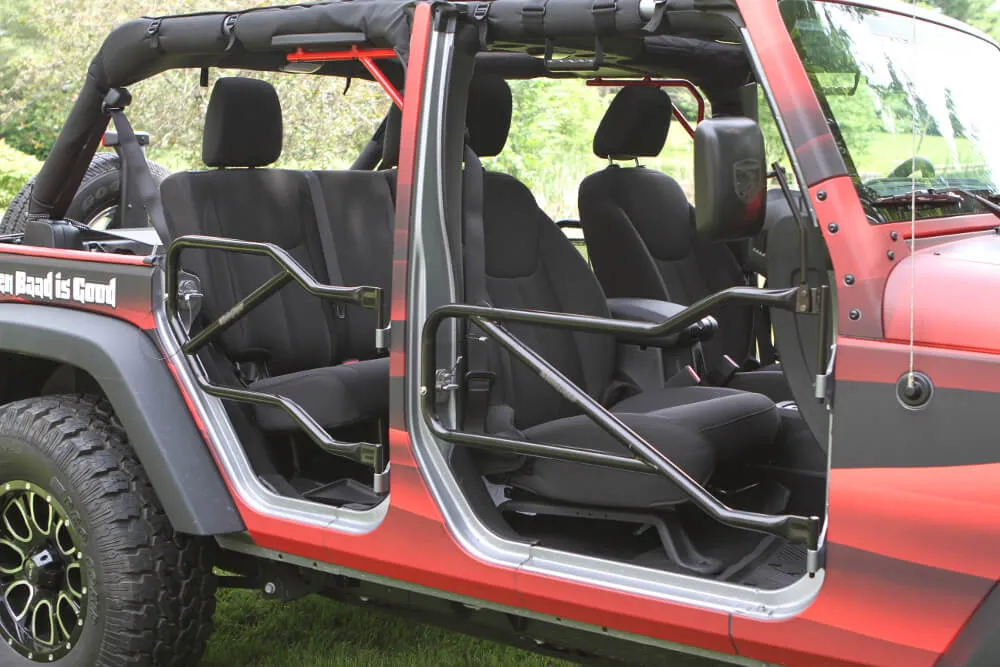 Doors 2007-2018 Trail, Tubular Style Front and Rear Doors Black product image
