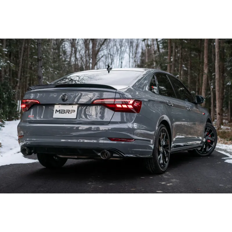 2019-2021 VW Jetta GLI Armor Pro Series 3 Inch Cat Back Dual Rear Exit T304 Stainless Steel with Carbon Fiber Tips Exhaust System MBRP product image