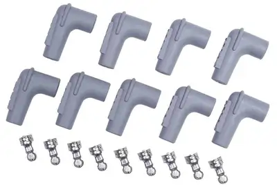 MSD Spark Plug Boot & Term. Kit - 90 Deg. (9pcs.)
