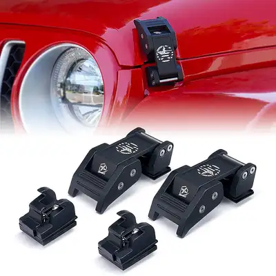 Xprite Jeep Wrangler Aluminum Hood Latch with Star