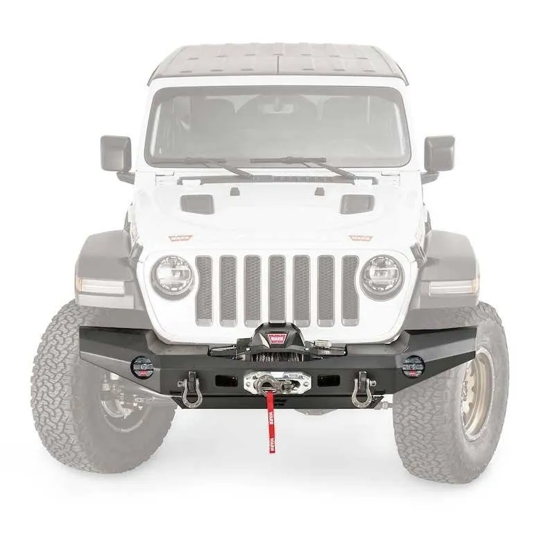 WARN - WARN Elite Front Bumper for JL and JT; Full width without grille guard tube product image
