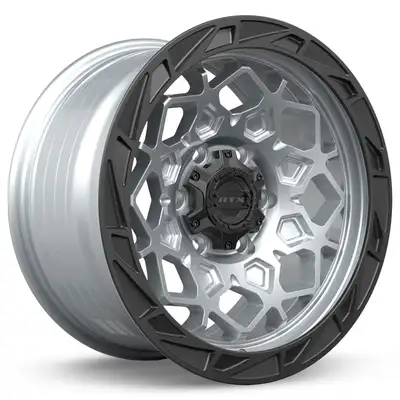 RTX Wheels Spade 18x9 6x139.7 Et10 Cb106.1 Hyper Silver Black Lip
