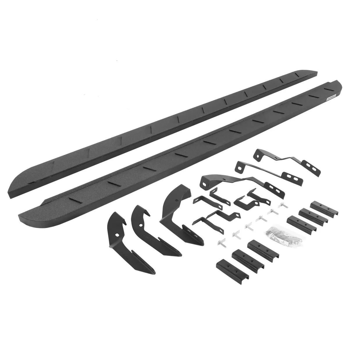 Go Rhino Go Rhino 63404280ST - RB10 Slim Line Running Boards With Mounting Brackets - Protective Bedliner Coating