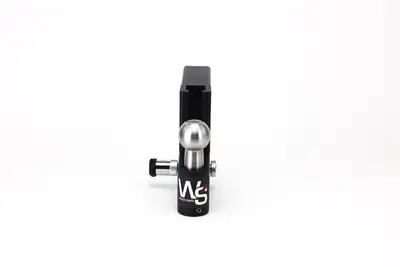 Weigh Safe Aero Hitch 8in Drop Hitch With 2in Shank (12.5k Gross Tongue Weight Rating)stainless Steel