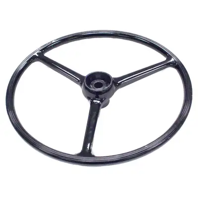 Crown Automotive Jeep Replacement Crown Automotive Jeep Replacement 927417 Black 17 Diameter Steering Wheel for Select Jeep CJ-3B, CJ-5, CJ-6, FC-150