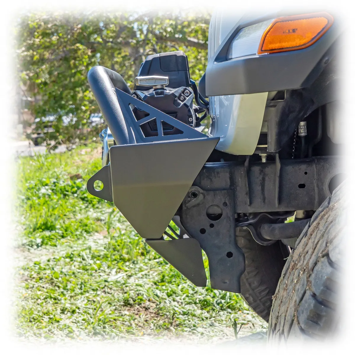 Turn Offroad Jeep JK/JL/JT Front Bumper with Welded-On Bull Bar & Skid Plate | 2007–2025
