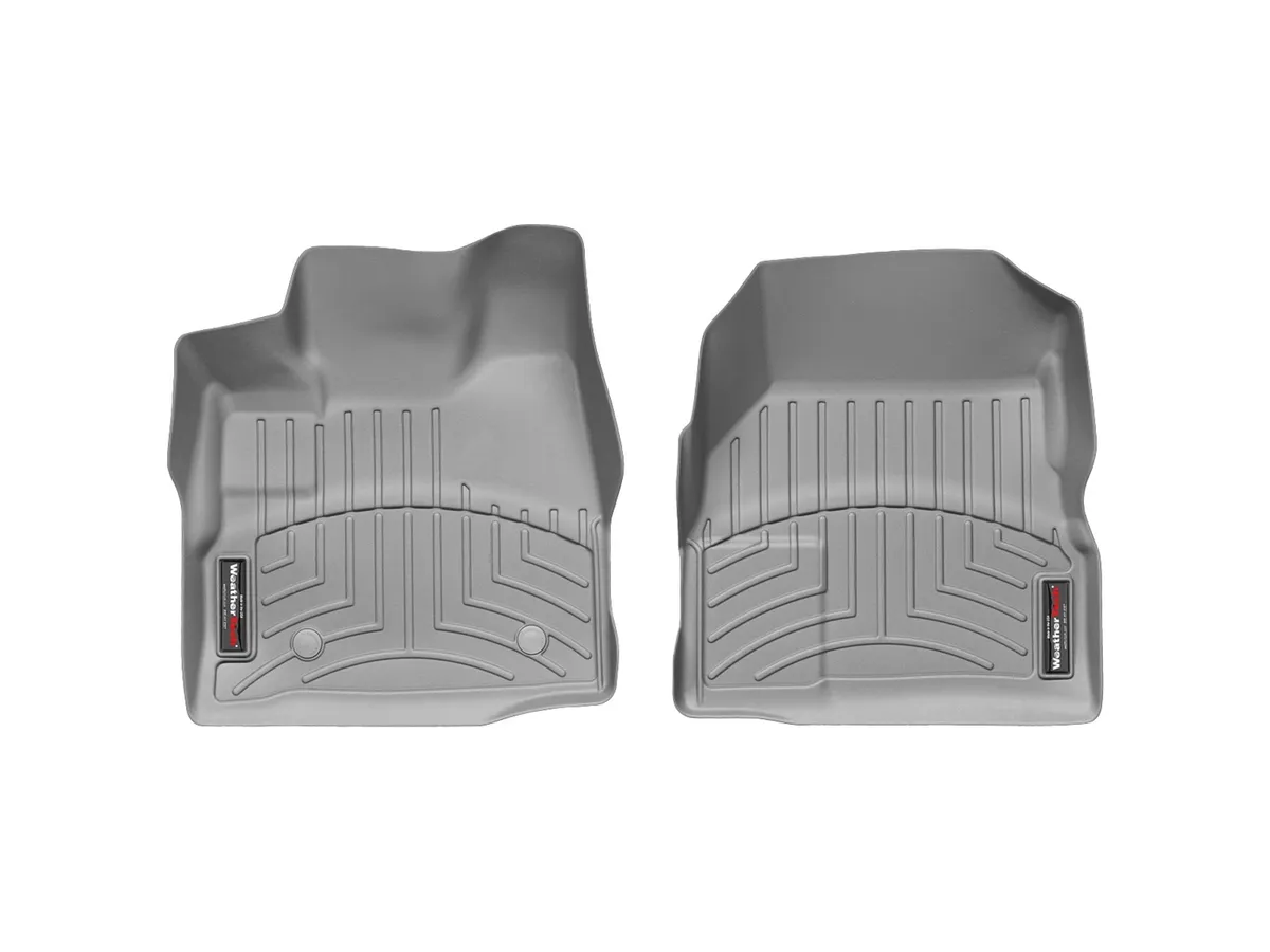 2011 + GMC Terrain Gray Front FloorLiner Fits vehicles with two retention posts on drivers side floor / 2011 + Chevrolet Equinox Gray Front FloorLiner Fits vehicles with two retention posts on drivers side floor product image