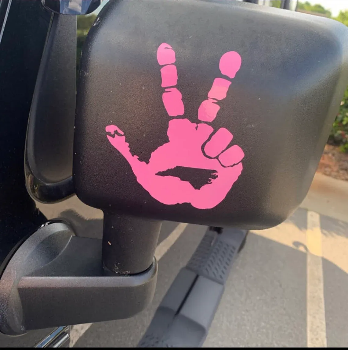 Hect Creations Jeep Wave Peace Decal Set w/ State Cutout product image