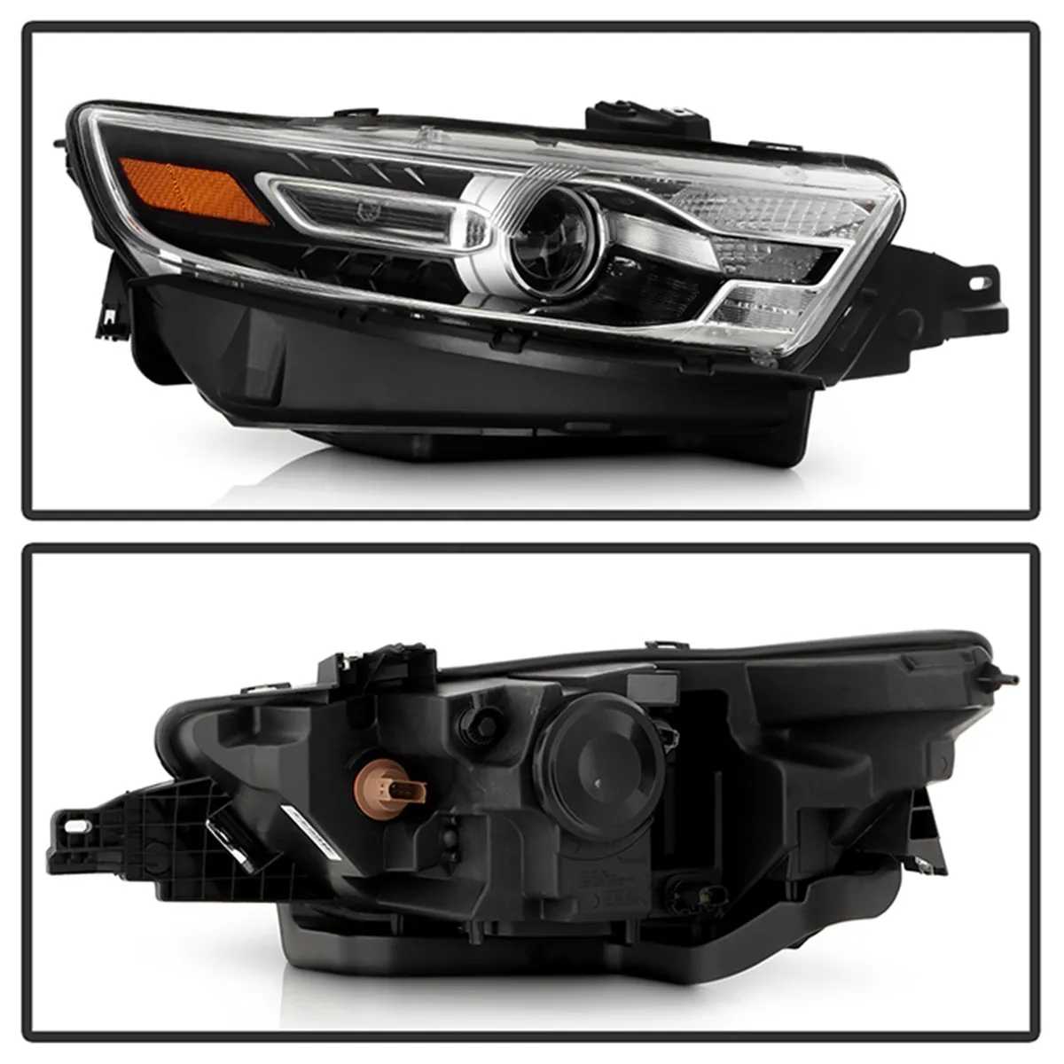 1416 Grand Cherokee LED Light Bar Projector Headlights Left And Right Black product image