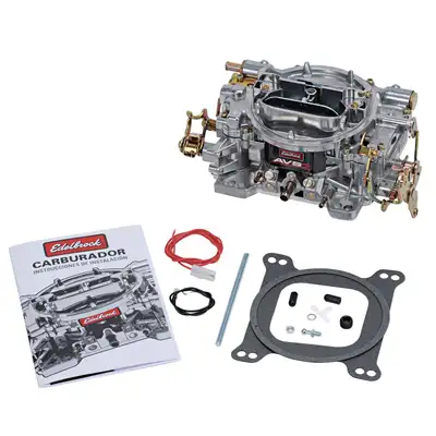 Edelbrock Carburetor Thunder Series Avs Dual Quad Annular Boosters 500 Cfm Manual Choke