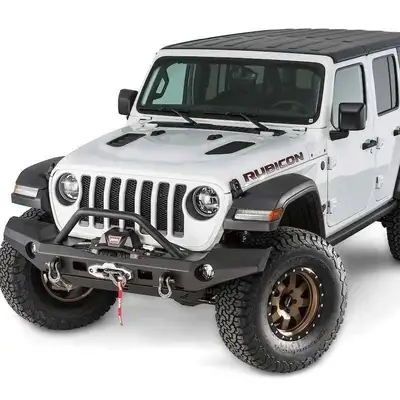 Warn WARN - WARN Elite Front Bumper for JL and JT; Full width without grille guard tube