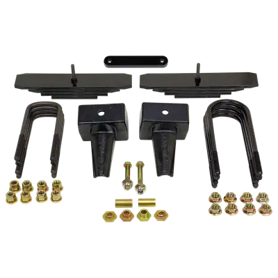 ReadyLift 2.0 Mini Leaf Front-4.0 Flat Block Rear-2 Piece Drive Shaft-F250 F350 1999-2004 Ford F250f350f450 4WD