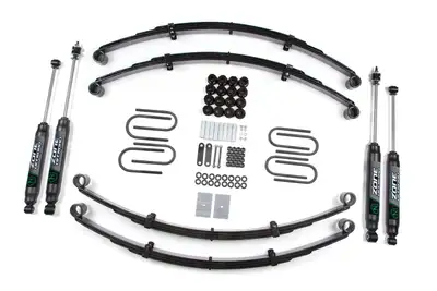 Zone Offroad 87-95 Jeep Wrangler YJ 2 Inch Leaf Spring Lift Kit With Nitro Shocks Zone Offroad