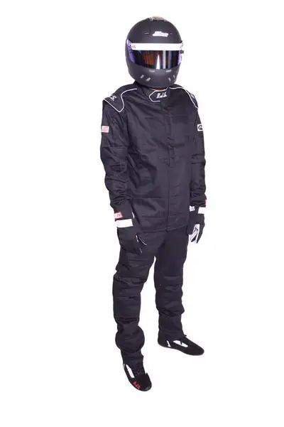 RJS Pants Black Large SFI-1 FR Cotton